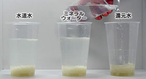 電解還元水のお米実験